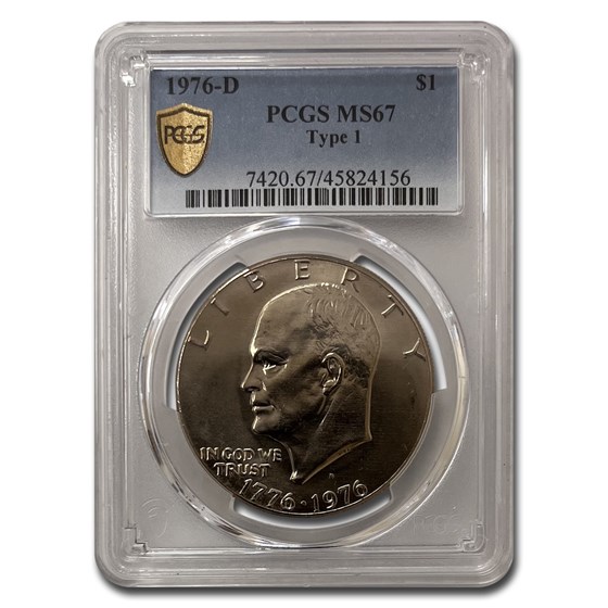 1976-D Clad Eisenhower Dollar Type-I MS-67 PCGS