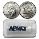 1976-D Clad Eisenhower Dollars 20-Coin Roll BU (Type-2)