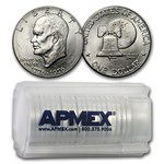 1976-D Clad Eisenhower Dollars 20-Coin Roll BU (Type-2)