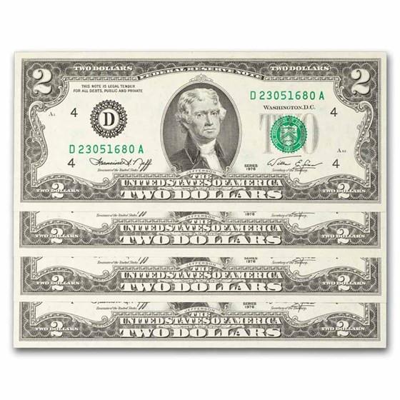 1976 (D-Cleveland) $2.00 FRN CU (Fr#1935-D)