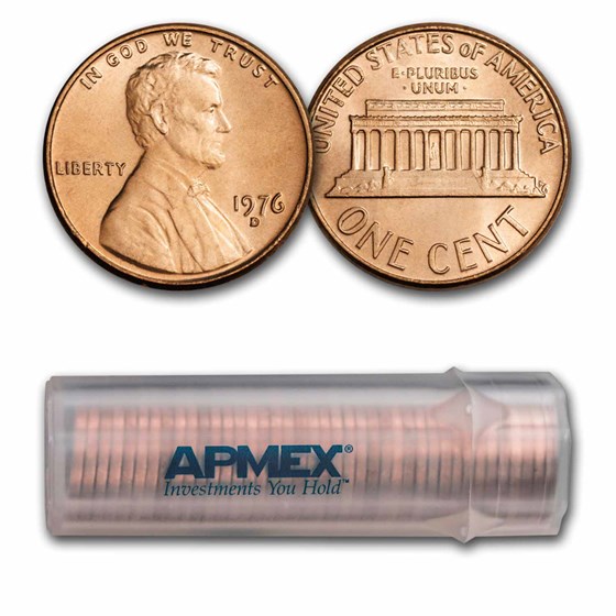 1976-D Lincoln Cent 50-Coin Roll BU 1976-D Lincoln Cent 50-Coin Roll BU