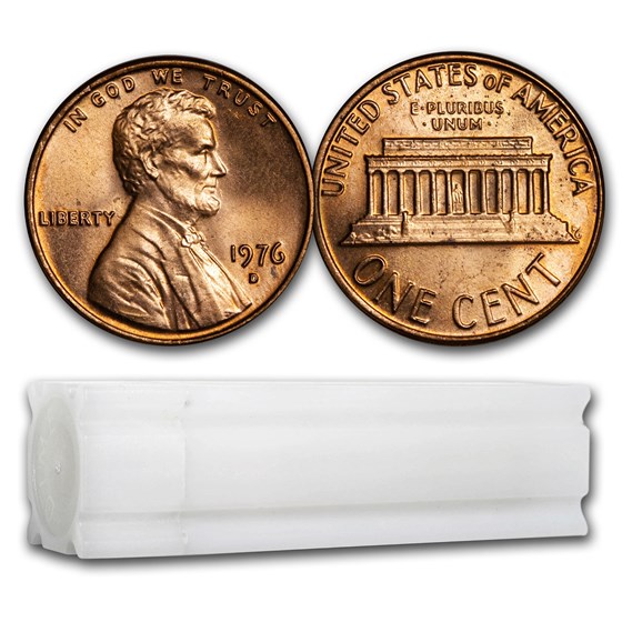 1976-D Lincoln Cent 50-Coin Roll BU 1976-D Lincoln Cent 50-Coin Roll BU