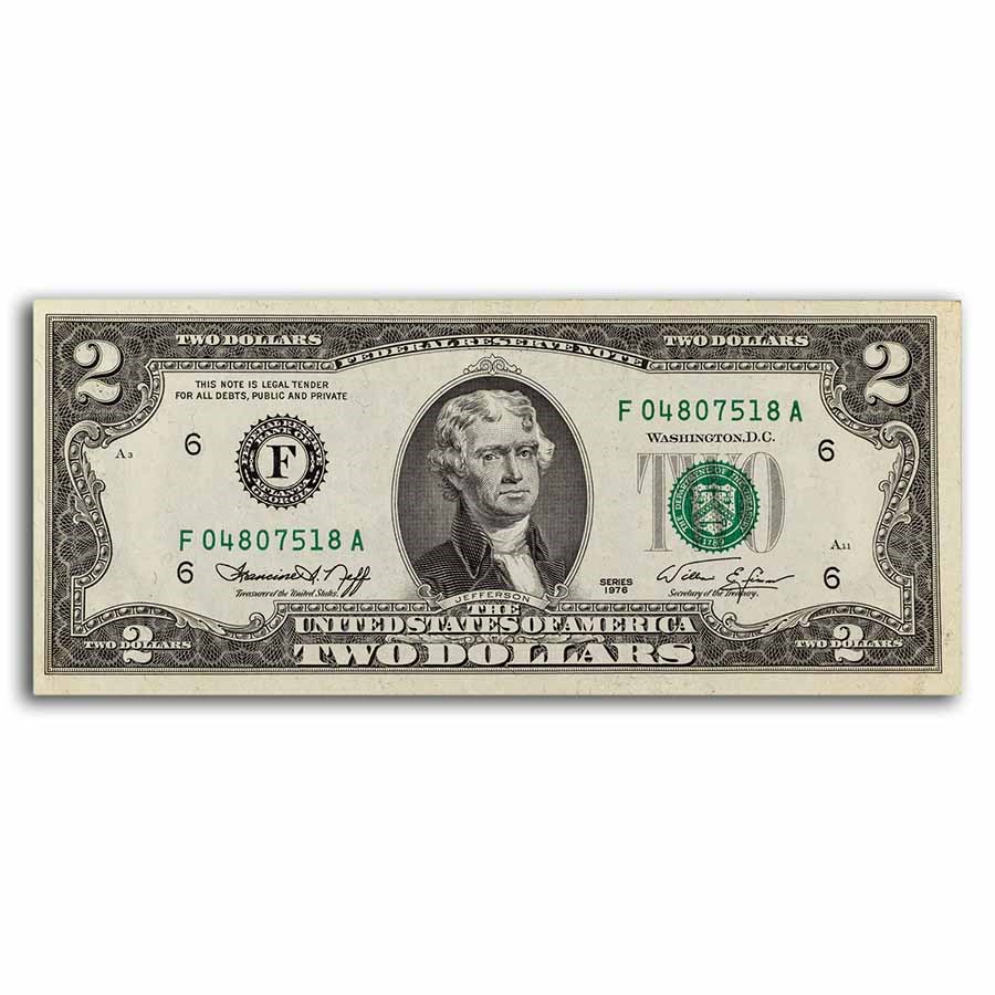 1976 (F-Atlanta) $2.00 FRN AU (Fr#1935-F)