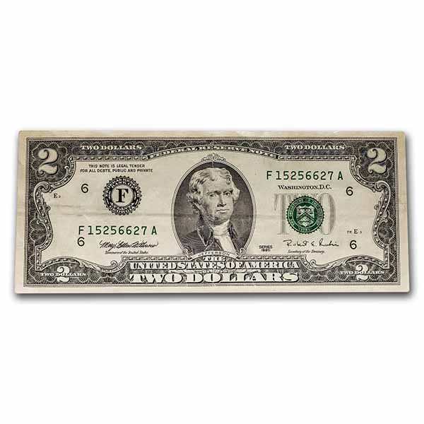 1976 (F-Atlanta) $2.00 FRN VF (Fr#1935-F)