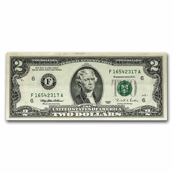 1976 (F-Atlanta) $2.00 FRN XF (Fr#1935-F)