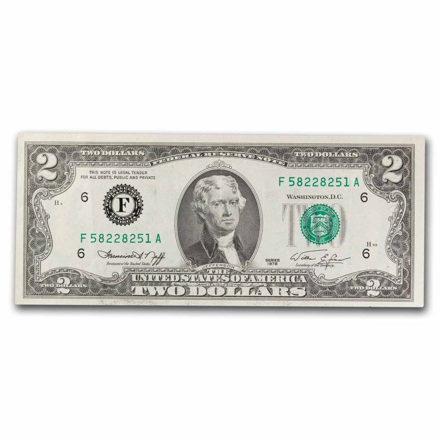 1976 (F-Atlanta) $2.00 FRN XF (Fr#1935-F)