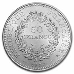 1976 France Silver 50 Francs Hercules BU