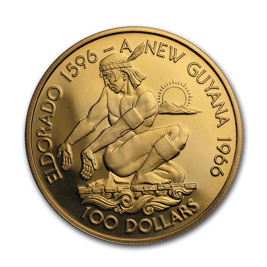 Buy 1976 Guyana Gold $100 Proof | APMEX