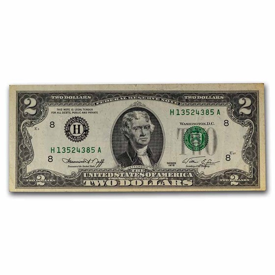 1976 (H-St. Louis) $2.00 FRN VF (Fr#1935-H) 1976 (H-St. Louis) $2.00 FRN VF (Fr#1935-H)