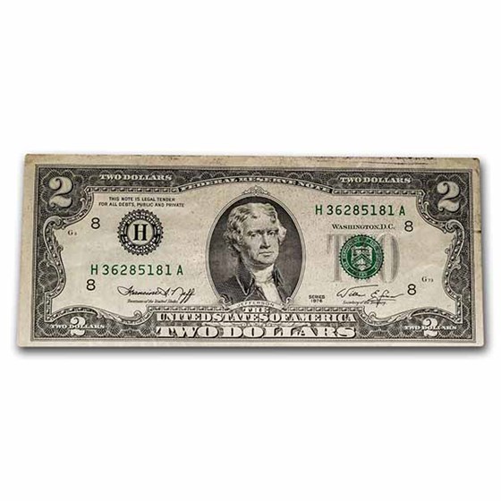1976 (H-St. Louis) $2.00 FRN XF (Fr#1935-H) 1976 (H-St. Louis) $2.00 FRN XF (Fr#1935-H)