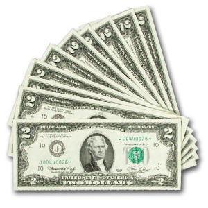 1976* (J-Kansas City) $2.00 FRN CU (10 Notes) 1976* (J-Kansas City) $2.00 FRN CU (10 Notes)