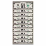 1976 (K-Dallas) $2.00 FRN CU (Fr#1935-K) 70 Consecutive