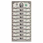 1976 (K-Dallas) $2.00 FRN CU (Fr#1935-K) 70 Consecutive