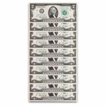 1976 (K-Dallas) $2.00 FRN CU (Fr#1935-K) 70 Consecutive