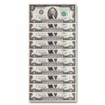 1976 (K-Dallas) $2.00 FRN CU (Fr#1935-K) 70 Consecutive