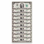 1976 (K-Dallas) $2.00 FRN CU (Fr#1935-K) 70 Consecutive