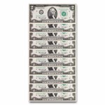 1976 (K-Dallas) $2.00 FRN CU (Fr#1935-K) 70 Consecutive