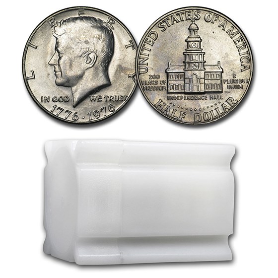 1976 Kennedy Half Dollar 20-Coin Roll BU 1976 Kennedy Half Dollar 20-Coin Roll BU