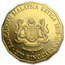 1976 Malaysia Gold 200 Ringgit Third 5-Year Plan Proof