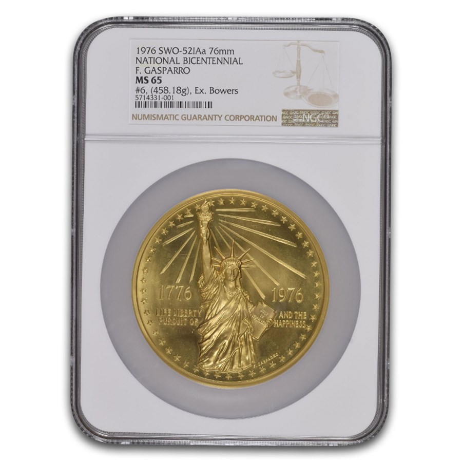 1976 National Bicentennial Gold Medal MS-65 NGC (SWO-521Aa)