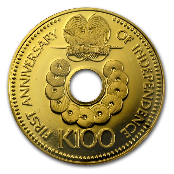 Buy 1976 Papua New Guinea Gold 100 Kina Independence Proof (KM#10) | APMEX