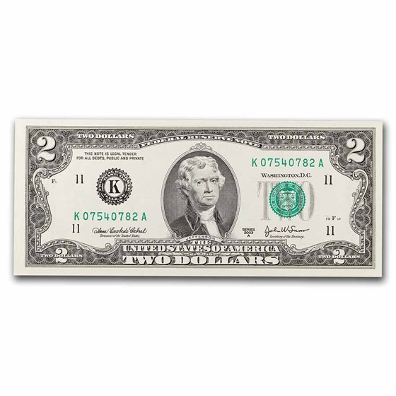 1976-Present $2.00 FRN Cull/AU
