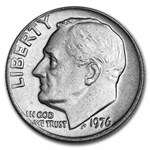 1976 Roosevelt Dime 50-Coin Roll BU