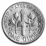 1976 Roosevelt Dime 50-Coin Roll BU