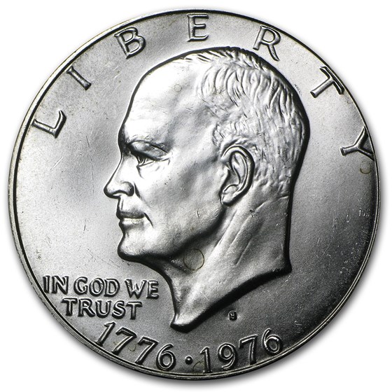 1976-S 40% Silver Eisenhower Dollar BU (Type 1) 1976-S 40% Silver Eisenhower Dollar BU (Type 1)