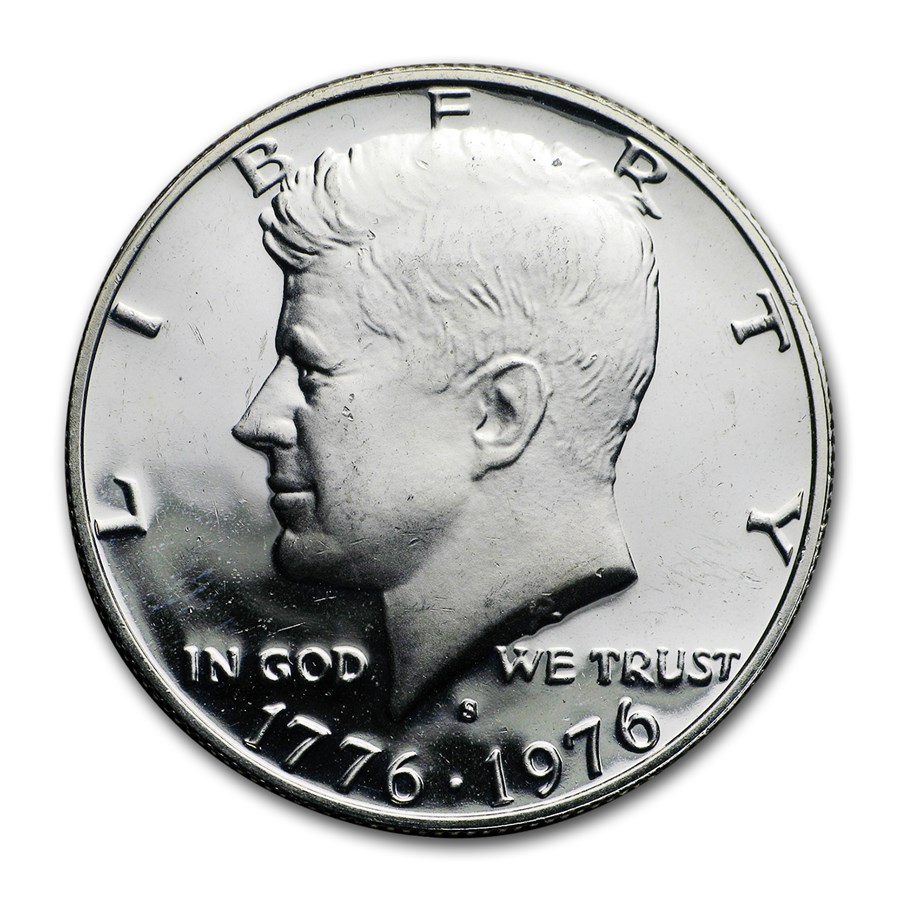 1976-S 40% Silver Kennedy Half Dollar 20-Coin Roll Proof