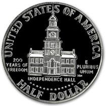 America Moneta Mezzo Dollaro Del 1976 Kennedy Bicentenario - Foto 5