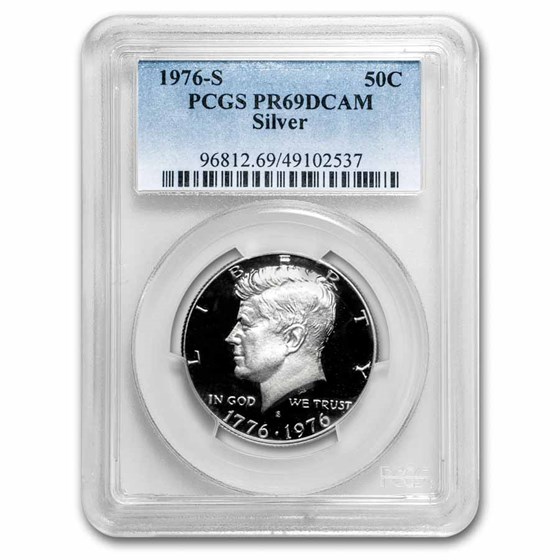 1976-S 40% Silver Kennedy Half Dollar PR-69 PCGS 1976-S 40% Silver Kennedy Half Dollar PR-69 PCGS