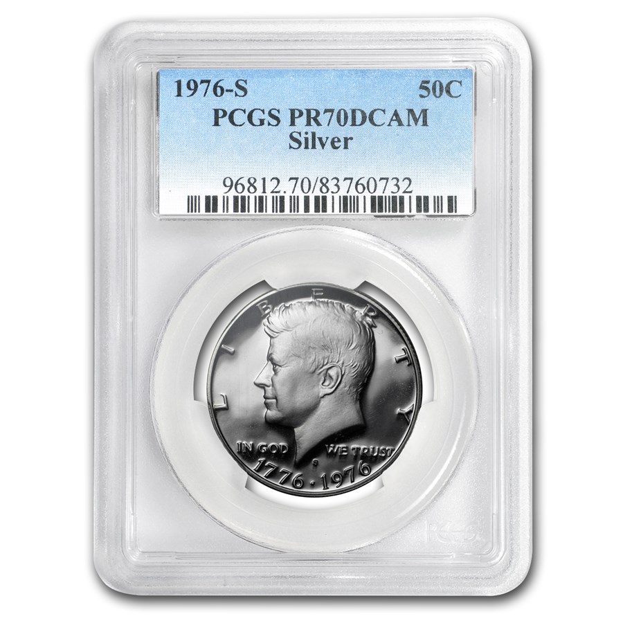 1976-S 40% Silver Kennedy Half Dollar PR-70 PCGS