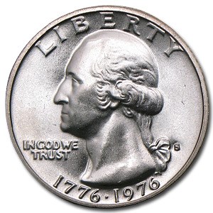 1976-S 40% Silver Washington Quarter BU