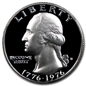 1976-S 40% Silver Washington Quarter Gem Proof
