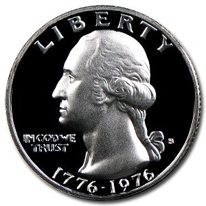 1976-S 40% Silver Washington Quarter Gem Proof 1976-S 40% Silver Washington Quarter Gem Proof