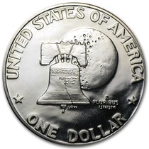1976-S Eisenhower Dollar Gem Deep Cameo Proof - CN-Clad Type 1, Uncirculated Condition