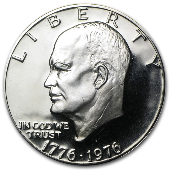 1976-S Clad Eisenhower Dollar Gem Proof (Type-2)