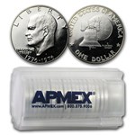 1976-S Clad Eisenhower Dollars 20-Coin Roll Proof (Type-1)