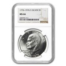 1976-S Eisenhower Silver Dollar MS-66 NGC