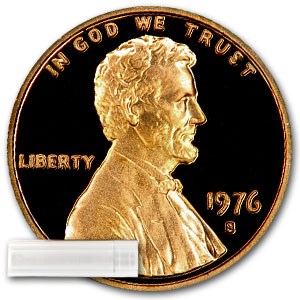 1976-S Lincoln Cent 50-Coin Roll Proof 1976-S Lincoln Cent 50-Coin Roll Proof