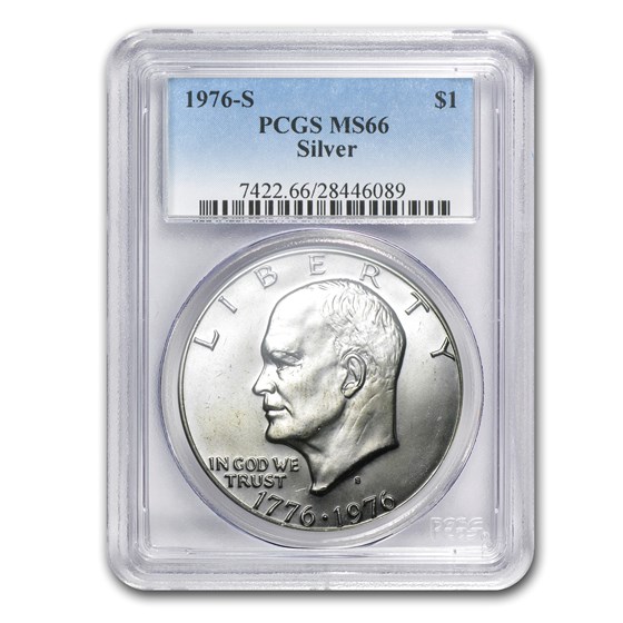 1976-S Silver Eisenhower Dollar MS-66 PCGS 1976-S Silver Eisenhower Dollar MS-66 PCGS