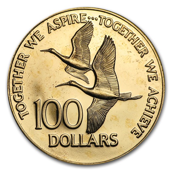 1976 Trinidad & Tobago Gold $100 Proof 1976 Trinidad & Tobago Gold $100 Proof