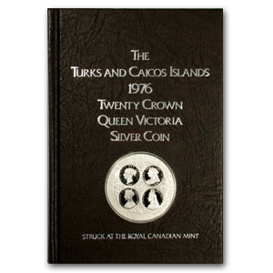 Buy 1976 Turks & Caicos Silver 20 Crowns Queen Victoria Proof | APMEX