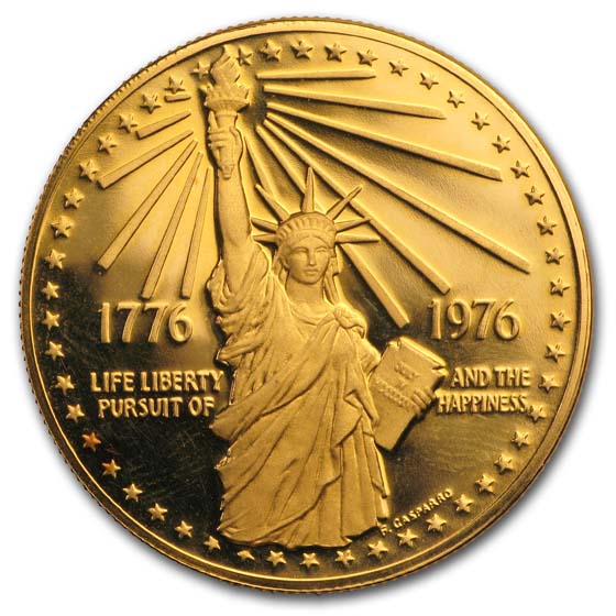 アメリカ記念 BICENTENNIAL AMARILLO Buy 1976 U.S. Mint Bicentennial Gold Medal Proof | APMEX