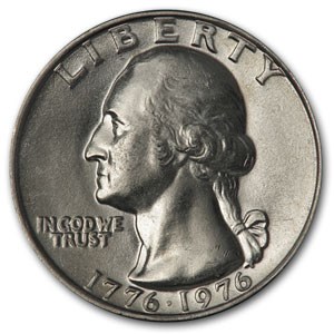1976 Washington Quarter BU