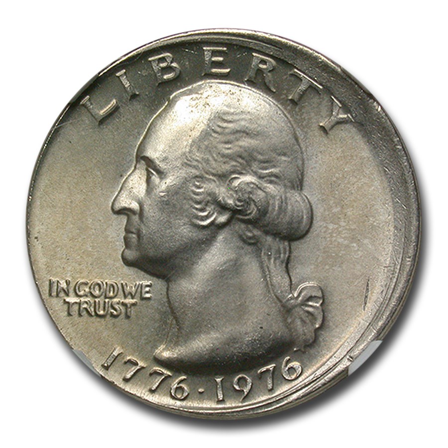 Buy 1976 Washington Quarter MS66 NGC (Mint Error Broadstruck) APMEX