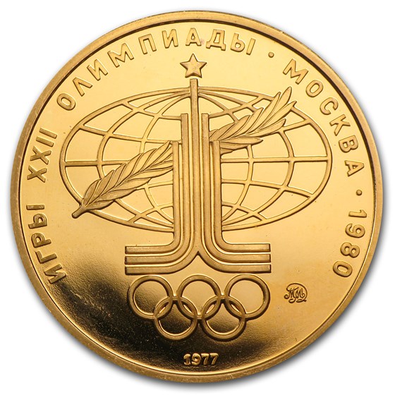 1977-1980 Russia Gold 100 Roubles Olympic (BU/Proof) 1977-1980 Russia Gold 100 Roubles Olympic (BU/Proof)