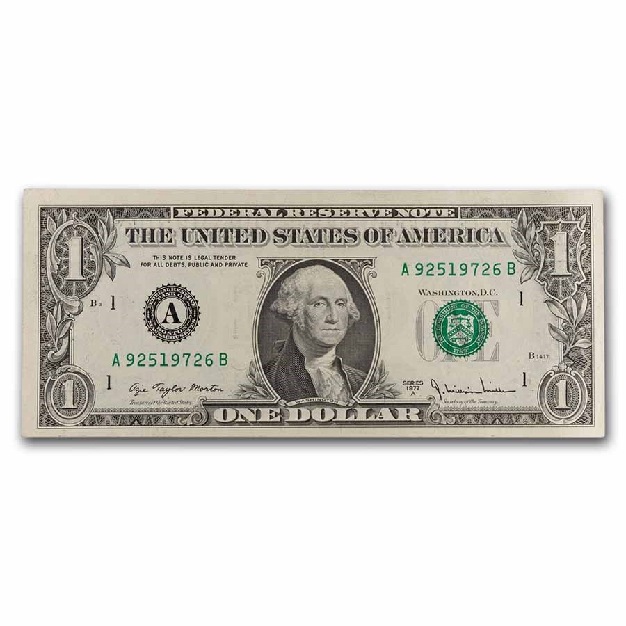 1977-A (A-Boston) $1.00 FRN CU (Fr#1910-A)