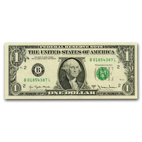 1977-A (B-New York) $1.00 FRN CU (Fr#1910-B) 1977-A (B-New York) $1.00 FRN CU (Fr#1910-B)
